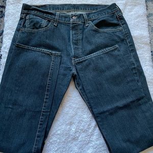 Mens Levi's 501 Jeans Dark Wash 33/30